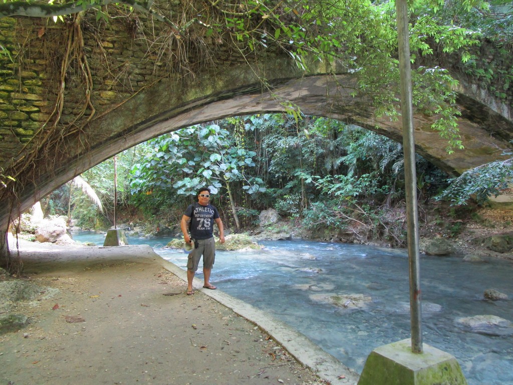 kawasan spillway under the bridge